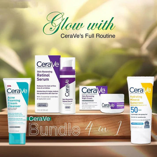 CeraVe 4-in-1 Skincare Kit| Dermatologist-Approved