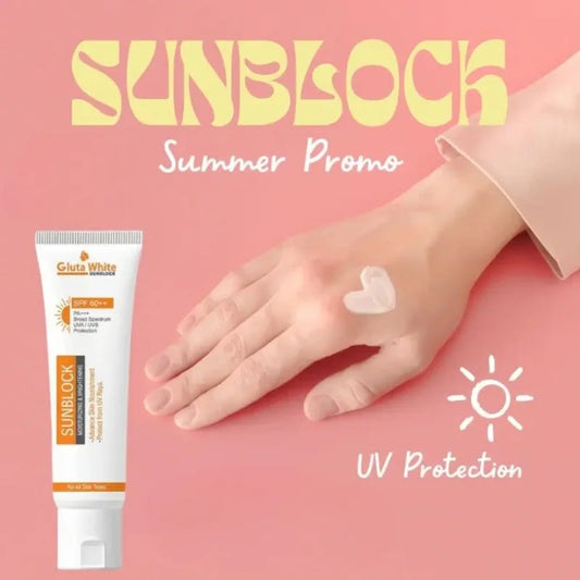 Gluta White SunBlock Moisturizing Sunscreen for All Skin Types