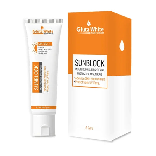Gluta White SunBlock Moisturizing Sunscreen for All Skin Types